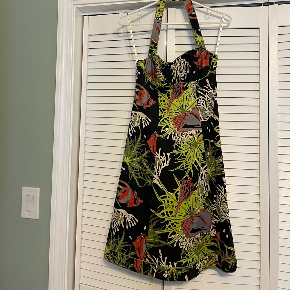 Multi colored floral dress
